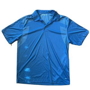 Men’s NIKE GOLF POLO SHIRT DRI-FIT Size Large Blue